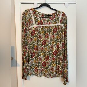 Jane and Delancey Multicolor Floral Blouse